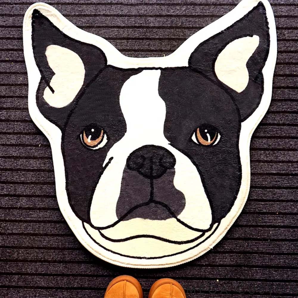 Personalized Pet Lover Cute Custom Pet Face Shaped Rugs