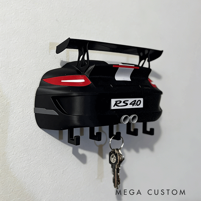 Personalized Por 911 Key Holder Unique Gift for Racers and Racing Lovers