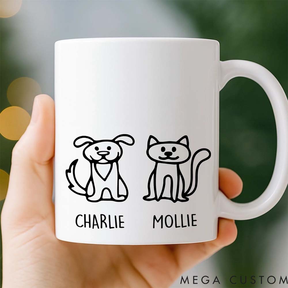 Personalized Pet Lover Fur Babies Full Drama Mugs