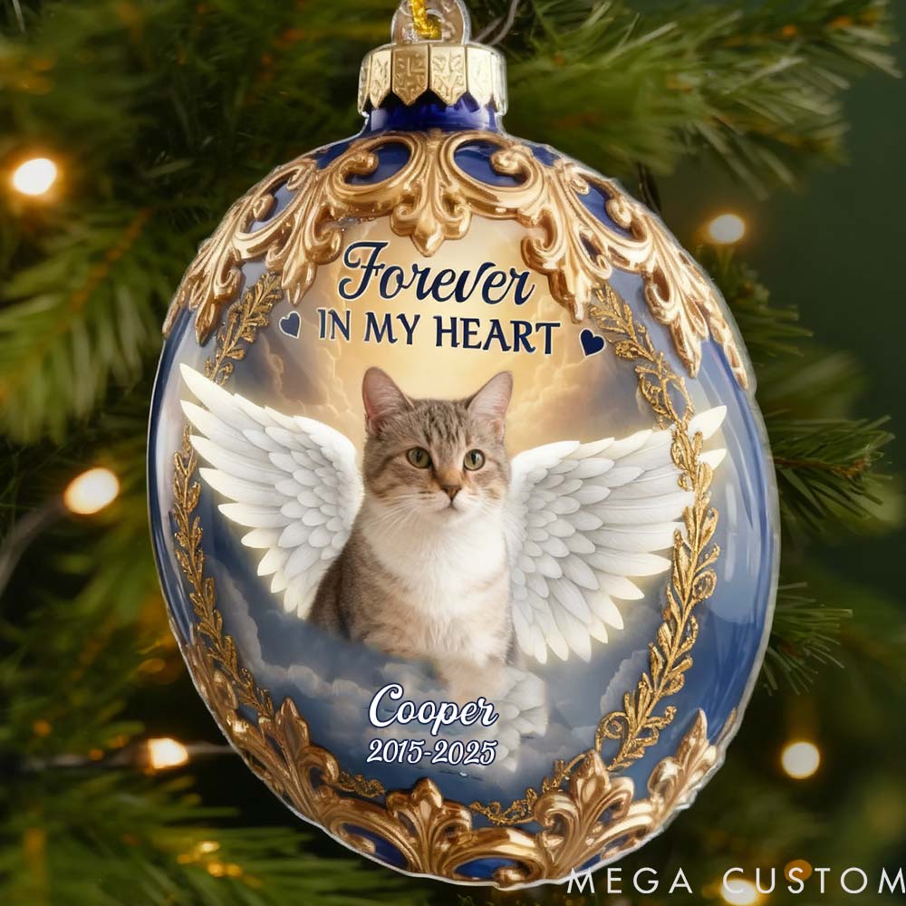 Personalized Pet Lover Held in Gentle Memory Ornament