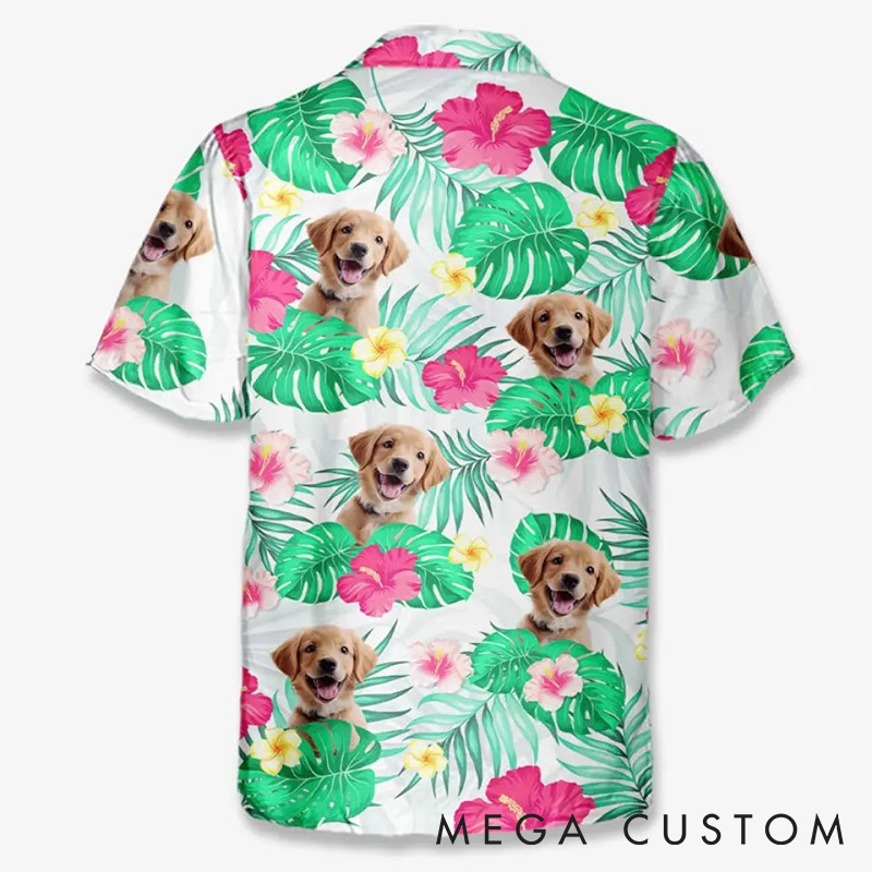 Personalized Pet Lover Custom Photo It is Summer Time Hawaiian Shirt