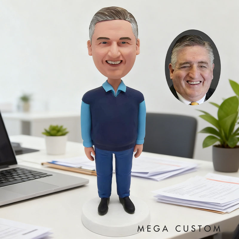 Personalized Bobblehead Made From Your Photo Custom Figurine Funny Character Pose Youth Style Edition