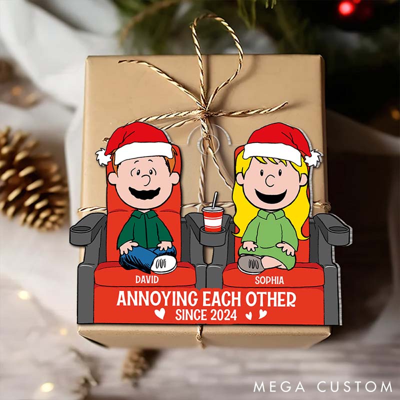Personalized Gifts for Couple Christmas Ornament Custom Couple Holiday Gift Ornament