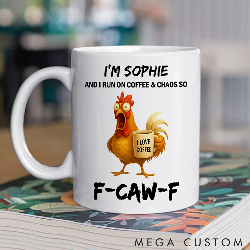 Personalized Pet Lover Coffee and Chaos Mugs