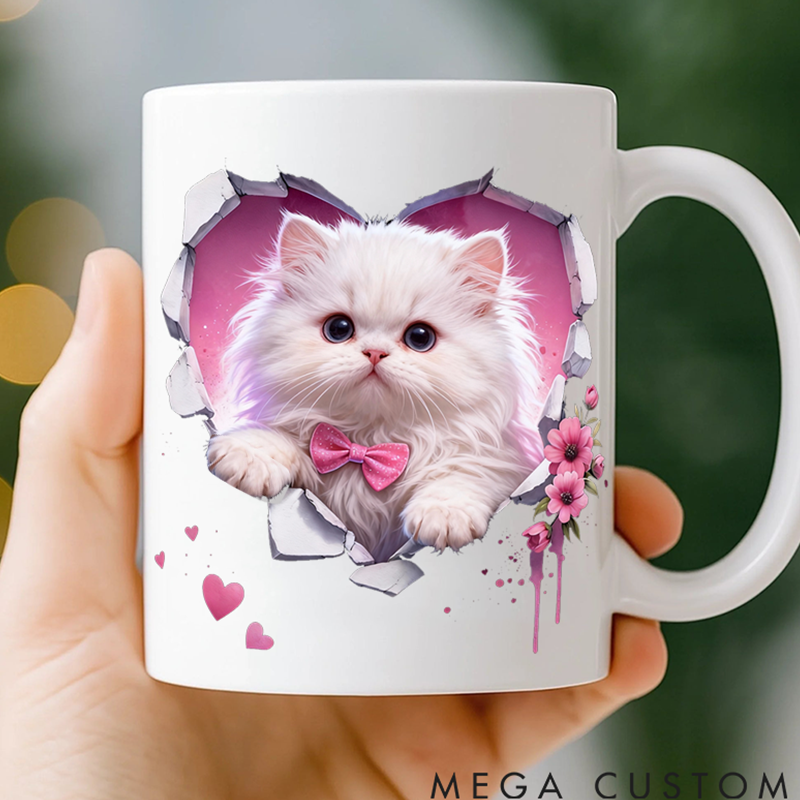 Personalized Pet Lover 3D Valentines Pet Photo Rugs