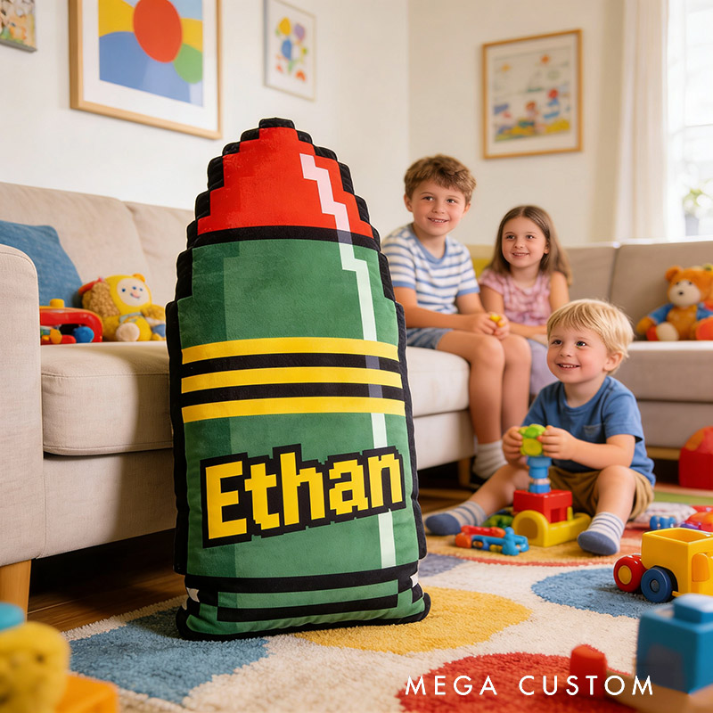 Personalized Bullets and Ammunition Shaped Pillow for Game Lovers Plush Pillow Christmas Birthday Party Gift for Kids