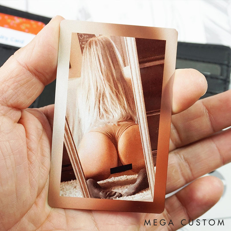 Personalized Boudoir Photo Wallet Insert Custom Photo and Love Note Wallet Card for Men Valentine's Photo Gifts Boyfriend Gift
