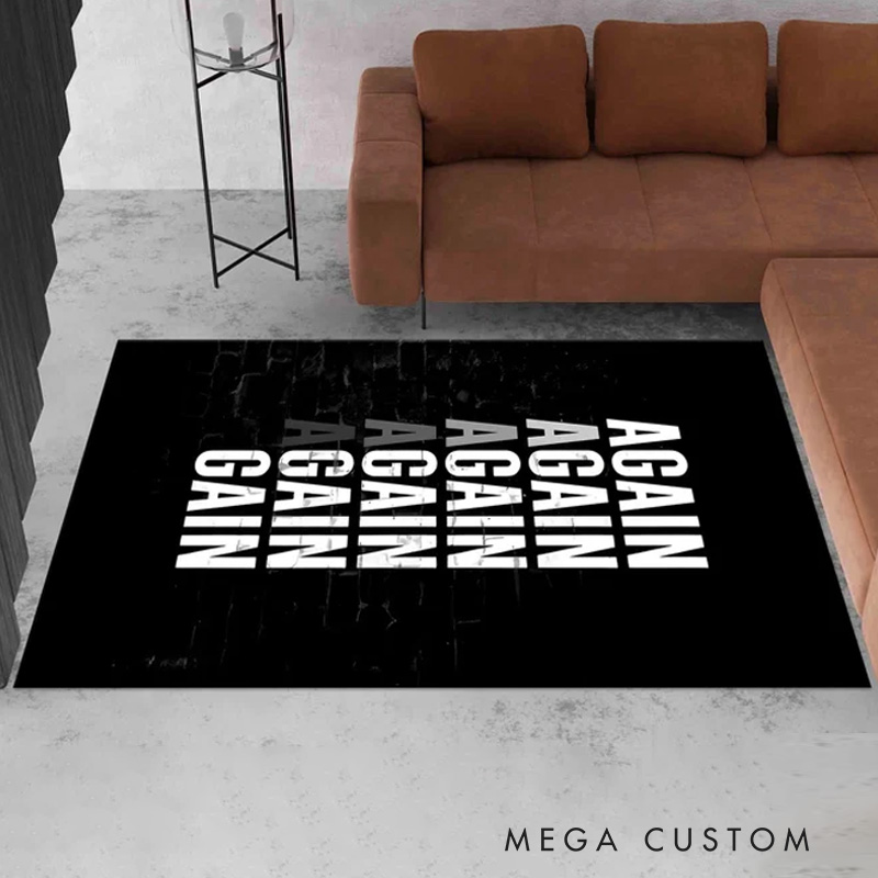 Personalized Gain Sports Rug Gym Design Rug Aesthetic Carpet Birthday Gift Fitness Rug Home Decor Washable Non Slip Doormat Gym Rug for Gym Lovers