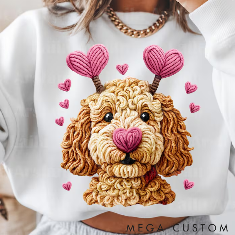 Personalized Pet Lover Pet Valentines Day Classic Sweatshirts