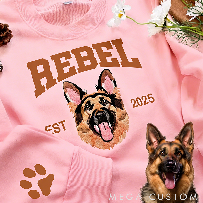 Personalized Pet Lover Custom Pet Face Classic Sweatshirts