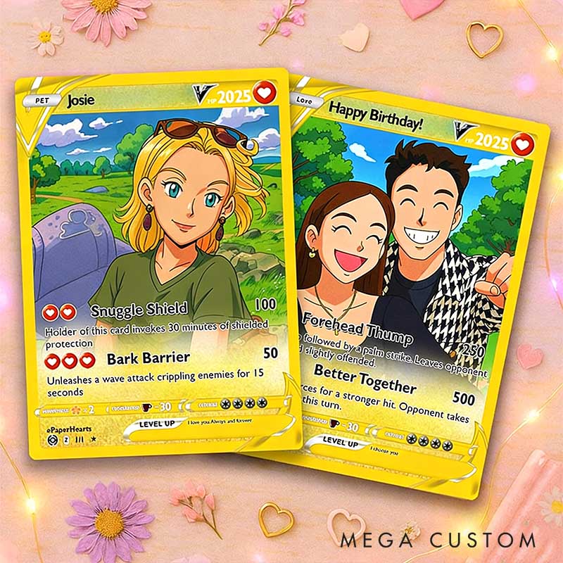 Personalized Couple Photo Anniversary Card Custom Name and Text Valentines Day Card Wedding Married Card for Him Her Gift for Boyfriend Husband