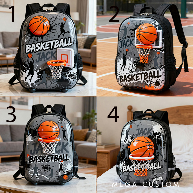 [Copy]Personalized Soccer Backpack with Fiery Design and Custom Name for Kids and Soccer Lovers Black to School Gift 