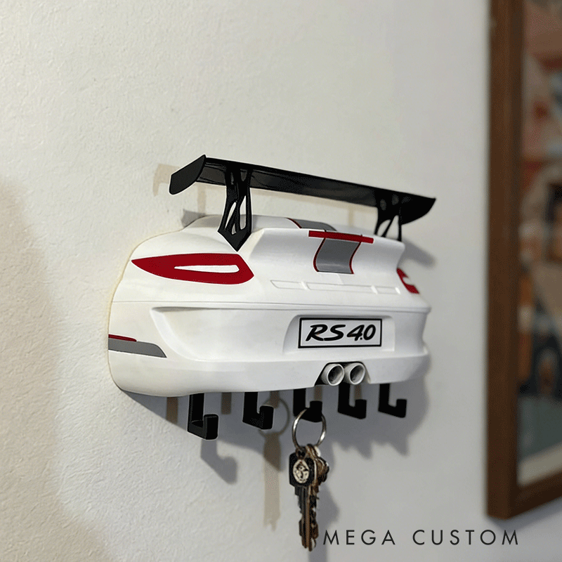 Personalized Por 911 Key Holder Unique Gift for Racers and Racing Lovers