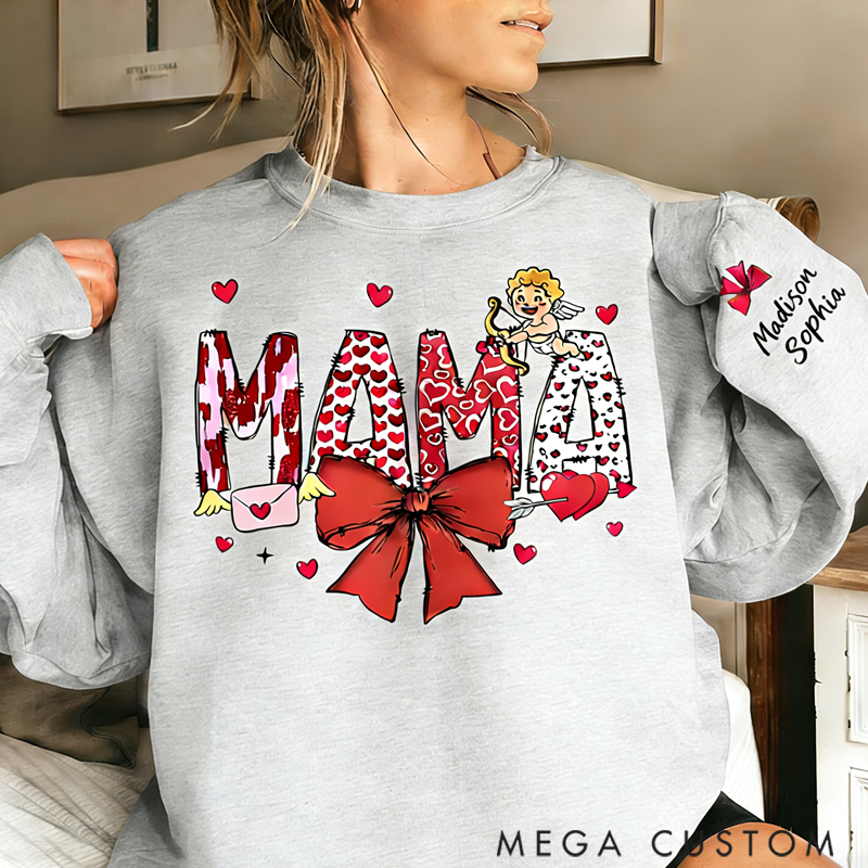  Personalized Custom Unisex Sweatshirt Her Love is the Bond that Holds Us Together Gift for Mom Grandma