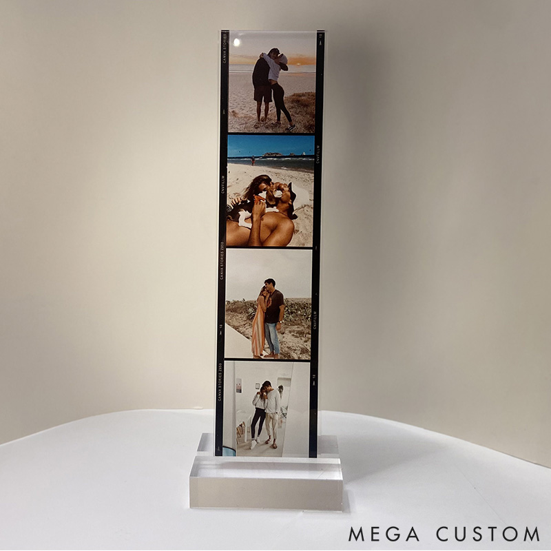 Personalized Film Photo Gift Acrylic Stand Custom Couple Photos Anniversary Gift for Her Photo Keepsake Valentine' Gift Stand