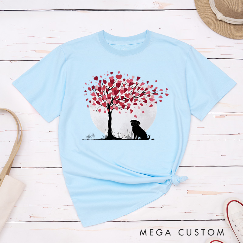 Personalized Pet Lover Funny Valentine Highland Cow T-Shirt