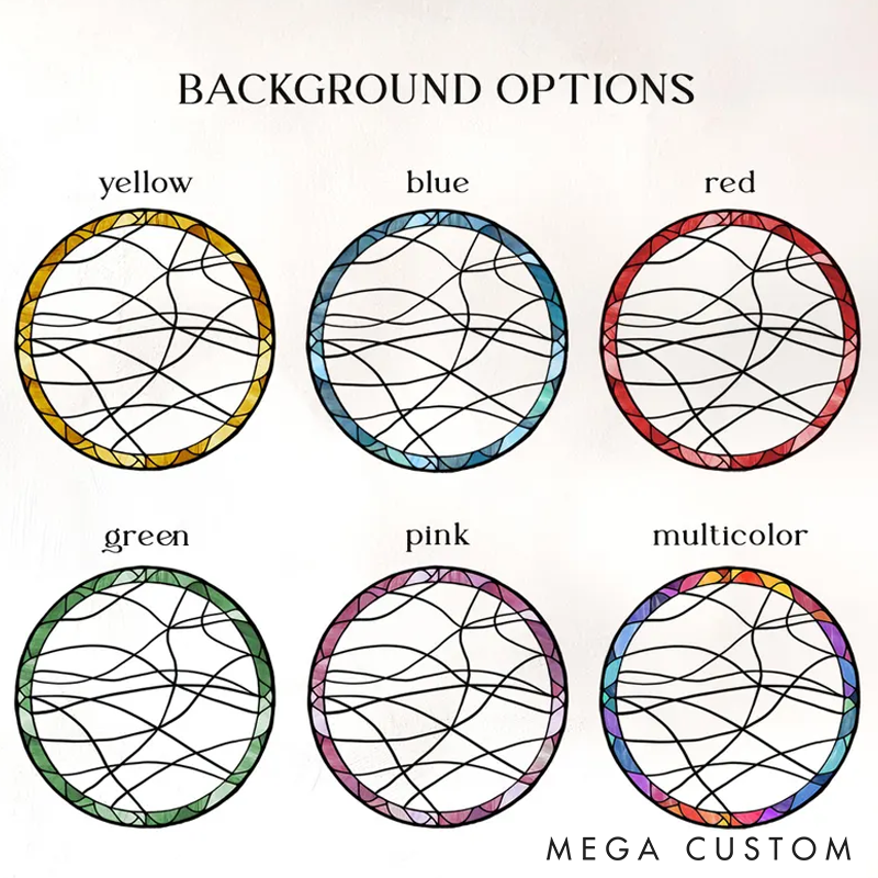 Personalized Pet Lover Custom Pet Portrait from Photo Sun Catcher