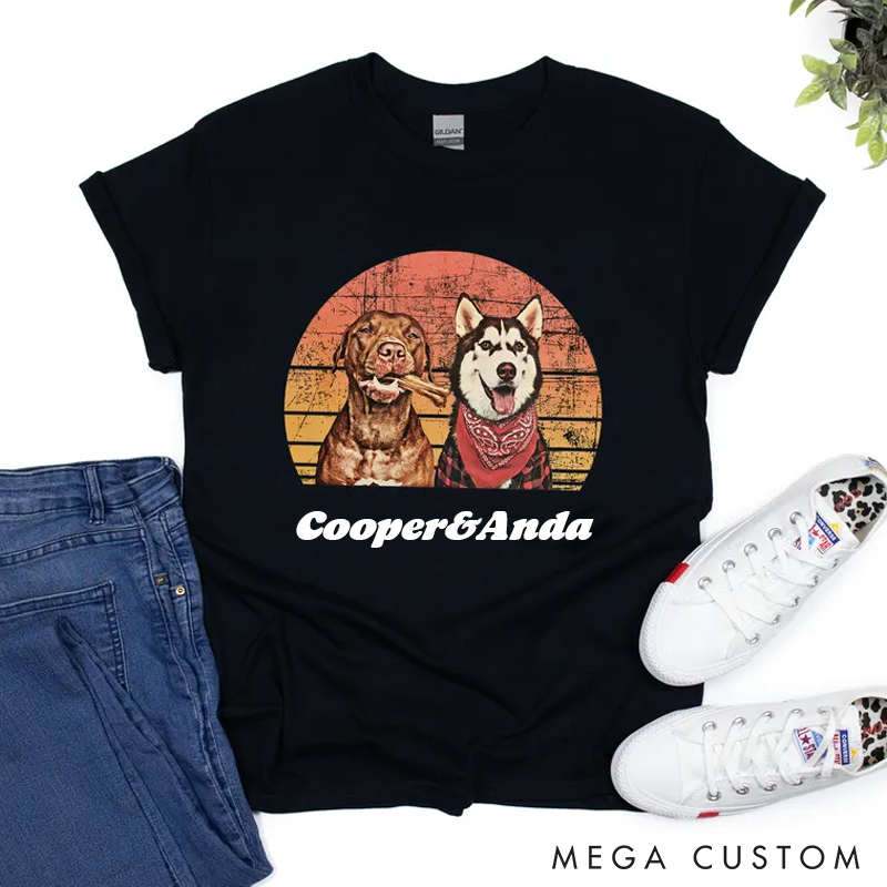 Personalized Pet Lover Funny Custom Pet Vintage T-Shirt