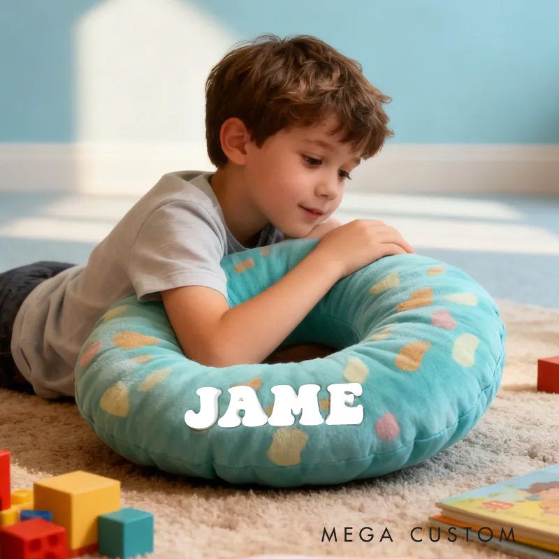 Personalized Swimming Ring Pillow Throw Pillow Graphic 3D Print Swimming Fitness Decoration Pillow Exercise Sport Pillow Female Swimmer Holiday Gift Custom Swim Pool Keepsake for Kids or Teens Swimming Lovers