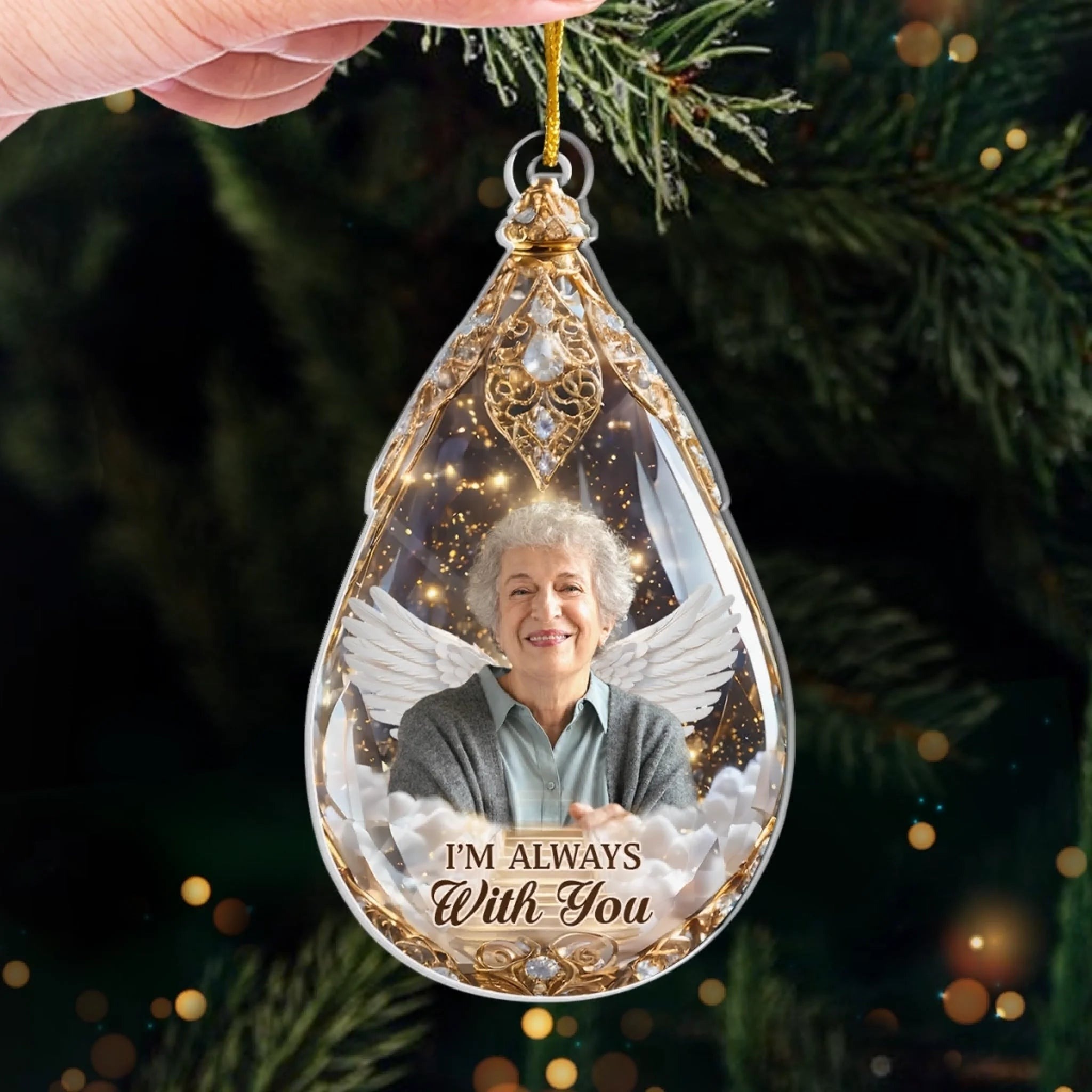 Personalized Memorial Ornament The Moment My Heart Changed Forever Remembrance Keepsake Sympathy Gift