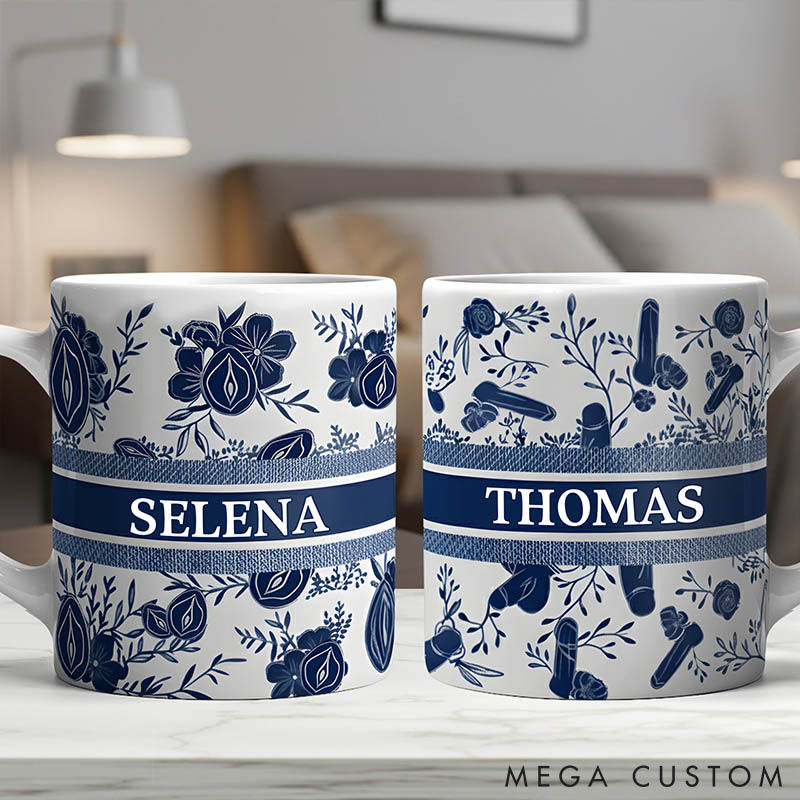 Personalized Naughty Couples Coffee Mug Custom Bold Couple Gifts for Her Him Couple Valentines Anniversary Gift Mug