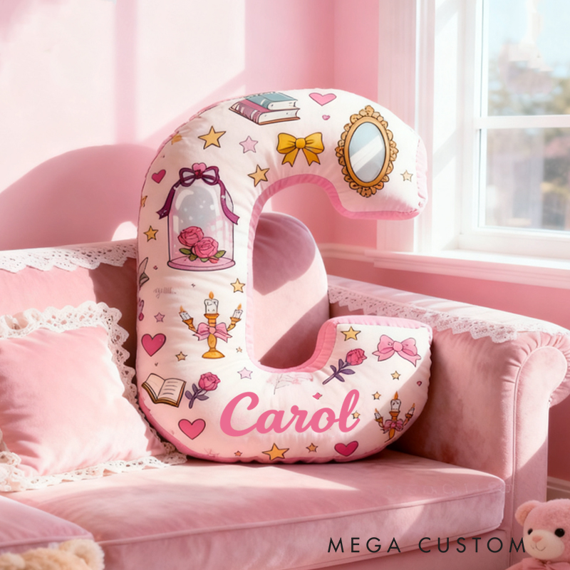Personalized Dream Princess with Graphic 3D Print Name Pillow Christmas Gift for Kids 
