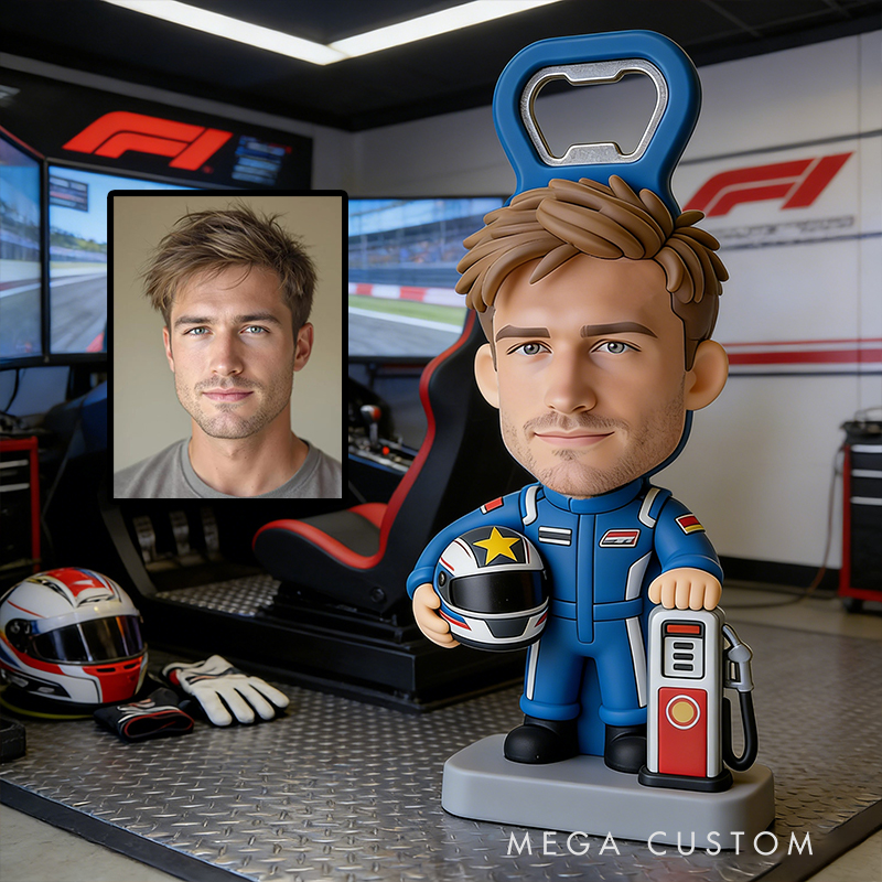 Personalized Car-Themed Bottle Opener Celebrate Your Love for Racing with Every Drink