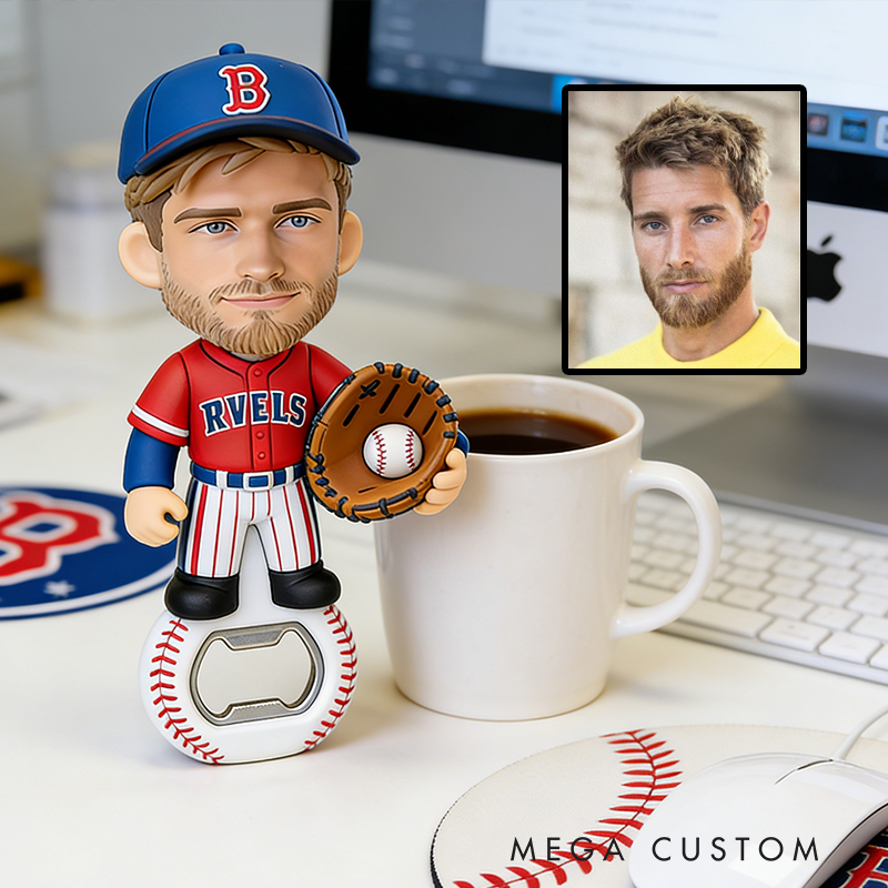 Personalized Wooden Baseball Bottle Opener a Unique Keepsake for Your Favorite Sports Fan’s Collection