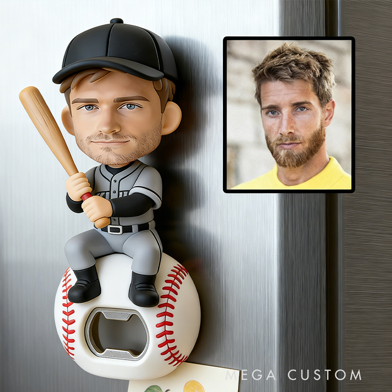 Personalized Baseball Field Bottle Opener Celebrate Your Love for the Game with this Unique Item