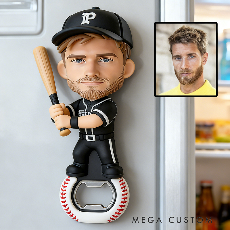 Personalized Baseball Bat Bottle Opener Unique Gift Idea for Birthdays or Special Occasions