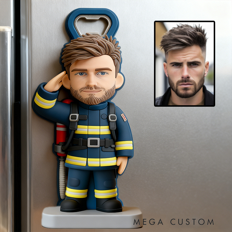Personalized Engraved Firefighter Bottle Opener the Ideal Gift for Firefighters and Their Supporters