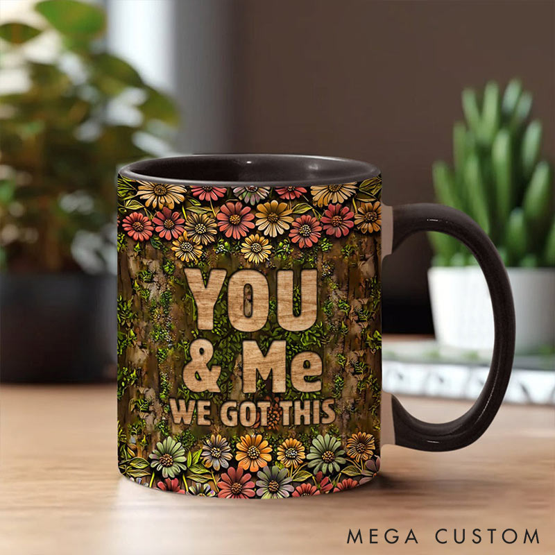 Personalized Couple You&Me We Got This Mug Highland Cow Mug Valentine Gift for Wife Romantic Coffee Mug for husband Valentine Mug for Her Him