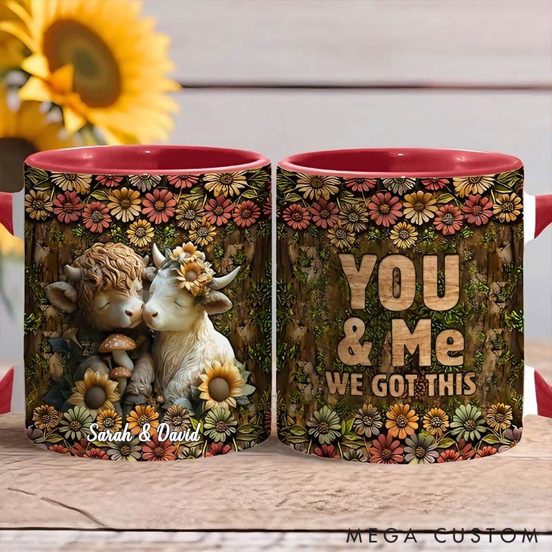 Personalized Couple You&Me We Got This Mug Valentine Gift for Wife Romantic Coffee Mug for husband Valentine Mug for Her Him