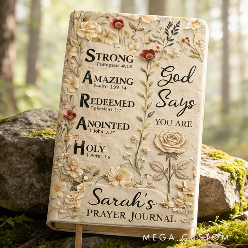 Personalized Bible Verse Journal A Custom Christian Name Commemorative Gift Designed for Women