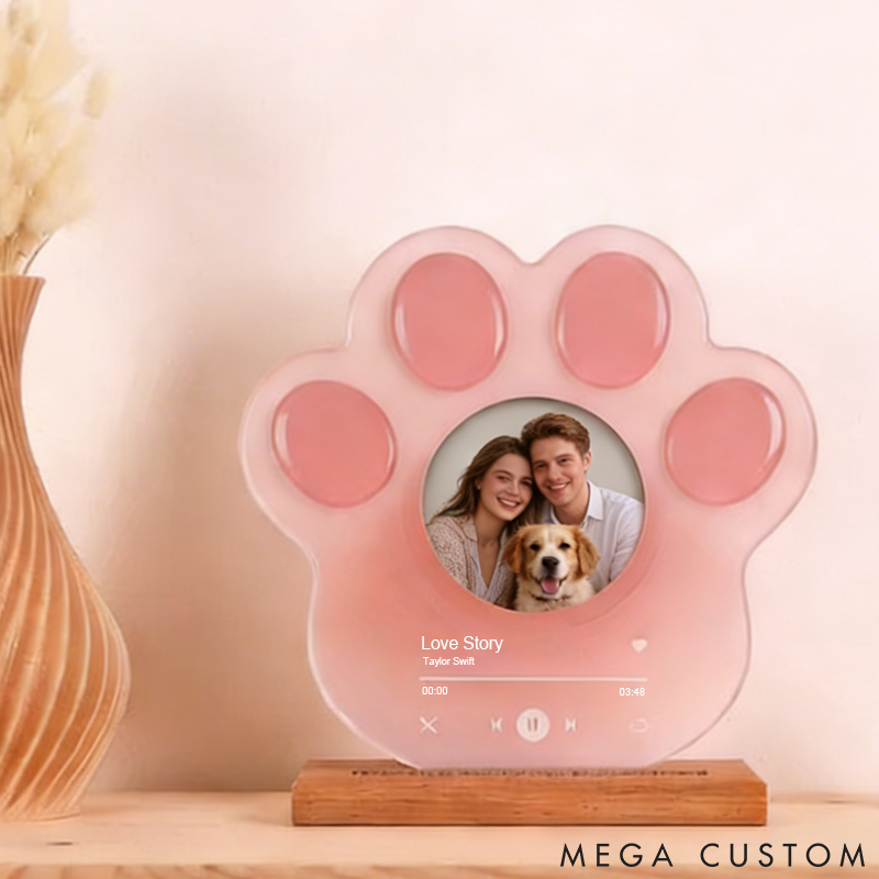 Personalized Pet Lover Custom Photo Pet Lover Valentine Light