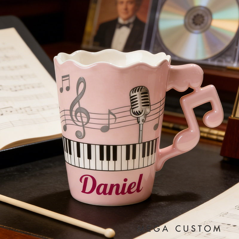 Personalized Musical Instrument Coffee Mug Enjoy Your Favorite Beverage While Showcasing Your Passion