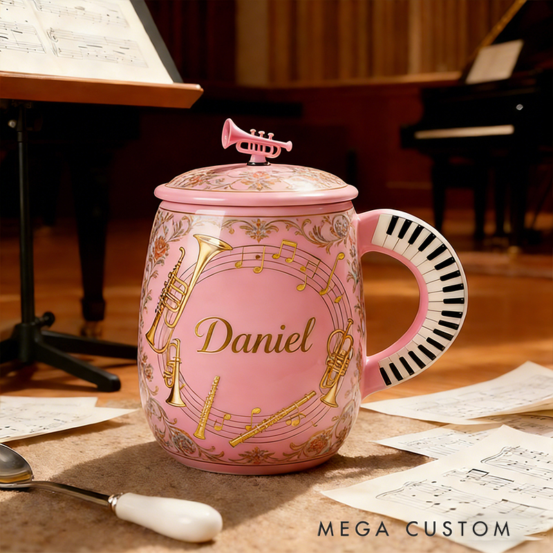 Personalized Musical Instrument Coffee Mug Ideal for Musicians Who Appreciate Quality and Style