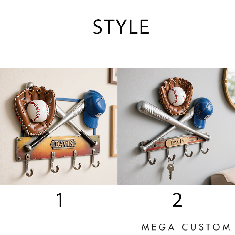 Personalized Metal Baseball Keychain Perfect Gift for Baseball Fans