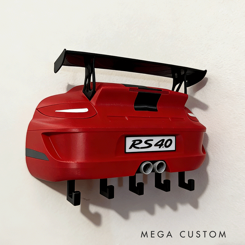 Personalized Por 911 Key Holder Unique Gift for Racers and Racing Lovers