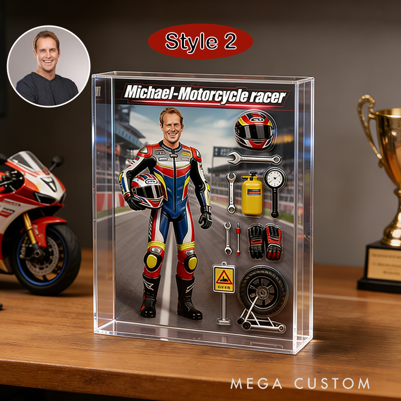 Personalized Motorcycle Acrylic Block Plaque Custom Photo Perfect Memorial Holiday Gift