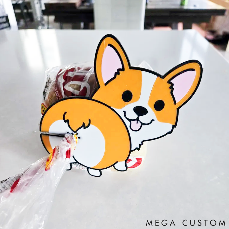 Personalized Pet Lover Funny Pet Butt Bread Clip