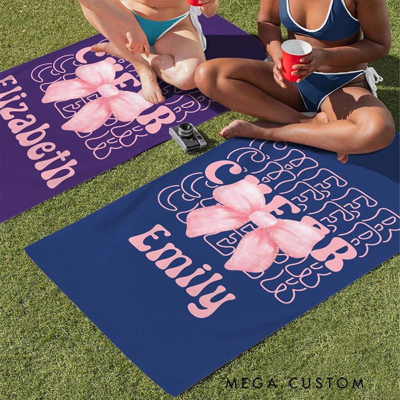 [Copy]Personalized Softball and Baseball Stylish Design Beach Towel with Custom Name and Number