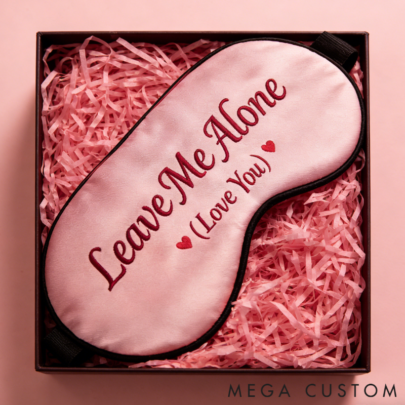 Personalized Couple Sleep Masks Custom Text All Day Comfort Relaxing Sleep Buddy for Partners