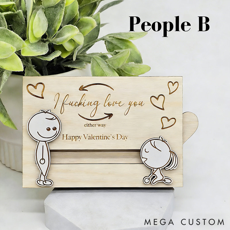 Personalized I Fucking Love You Funny Gift Card for Couple with Name Sex Dirty Inappropriate Valentine's Day Gift for Couple Gift Card for Him Her