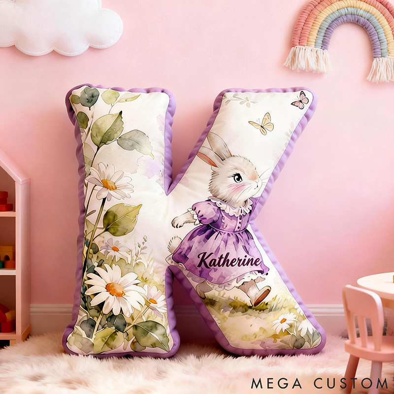 Personalized Pet Lover Funny Butterfly and Rabbit Graphic 3D Print Pillow