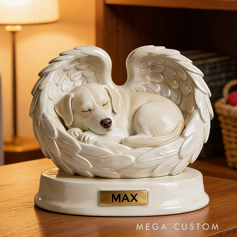 Personalized Angel Wings Pet Memorial Decor Create a Lasting Tribute to Your Beloved Animal