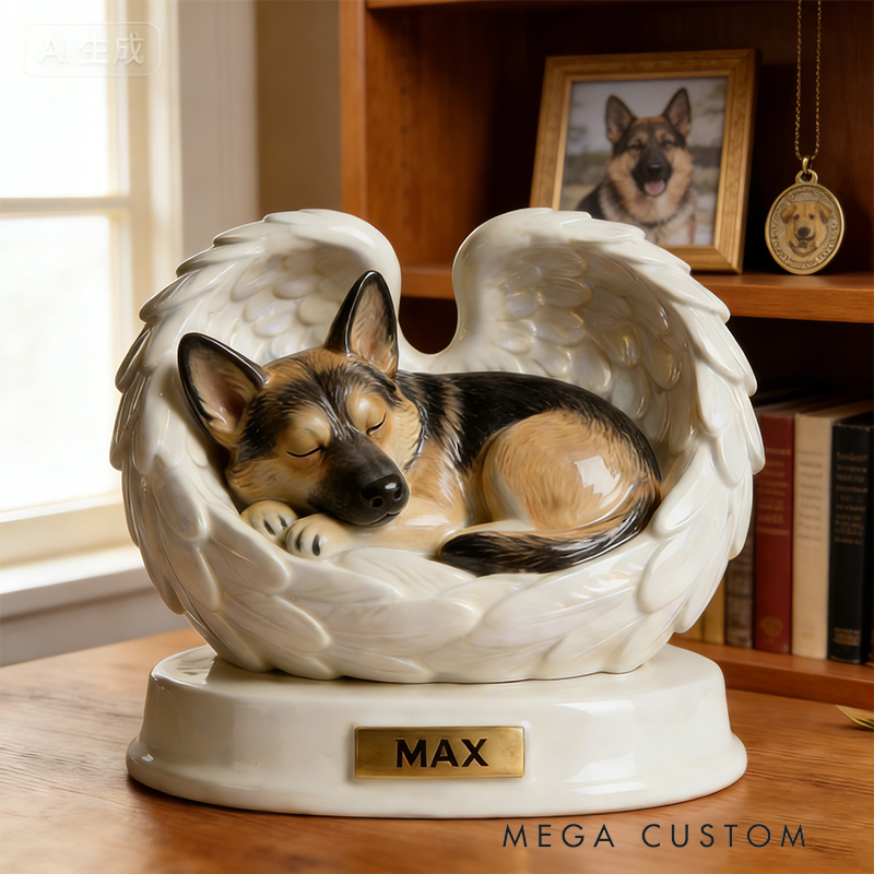 Personalized Unique Angel Wings Pet Figurine Preserve the Love and Joy Your Pet Brought