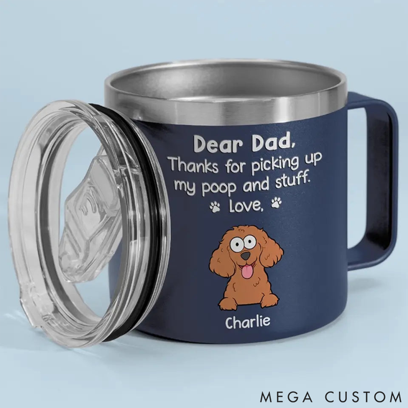 Personalized Pet Lover Coffee Mug Thanks for being My Human Servant Gift for Pet Owners Pet Lovers Steel Mugs