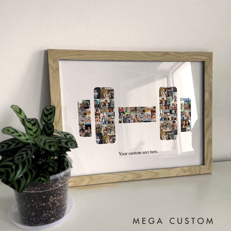 Personalized Weightlifting Art Powerlifting Coach Fitness Trainer Gift Photo Collage CrossFit Coach Gym Trainer for Gym Lover