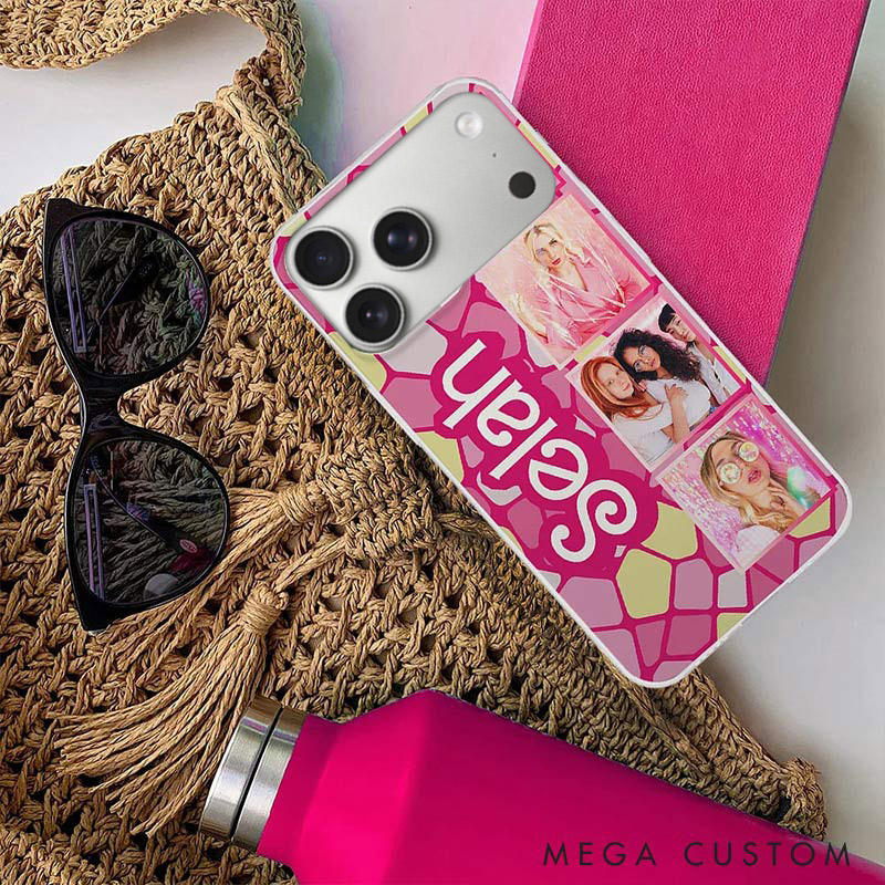 Personalized Bestie Custom Photo Colorful Style Phone Case Valentines Gift for Friendship Galentines Gift for Beaties